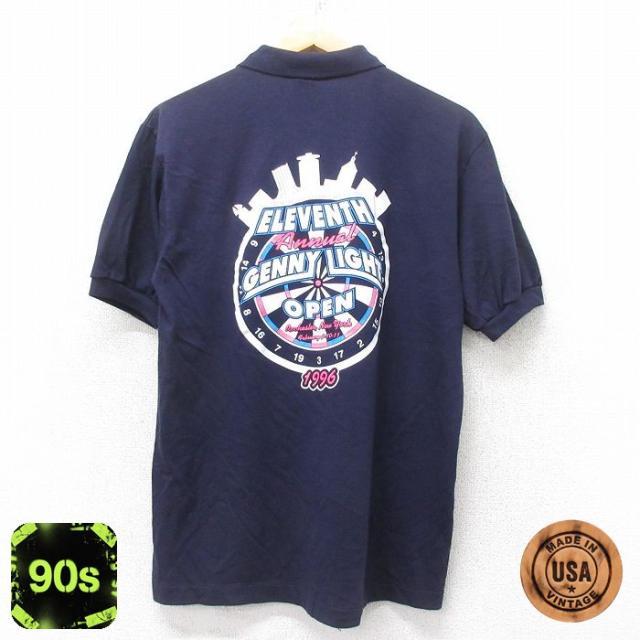古着 半袖 ポロ シャツ メンズ 90年代 90s GENNY LIGHT US