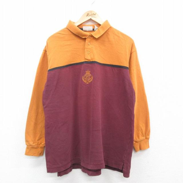 古着 エアロポステール AEROPOSTALE 長袖 ポロ シャツ メンズ 90