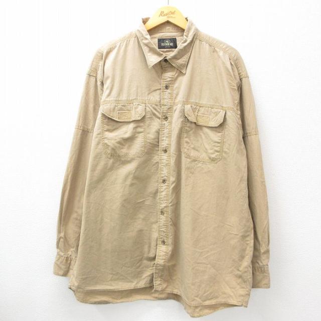 古着 レッドヘッド 長袖 シャツ メンズ 00年代 00s 大きいサイズ ロング