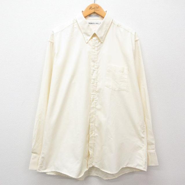 古着 メンバーズオンリー 長袖 シャツ メンズ 90年代 90s 大きいサイズ