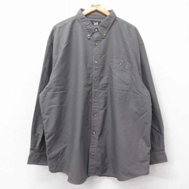 古着 リー Lee 長袖 シャツ メンズ 00年代 00s 大きいサイズ ロング