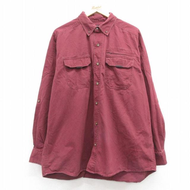 古着 レッドヘッド 長袖 シャツ メンズ 00年代 00s 大きいサイズ コット