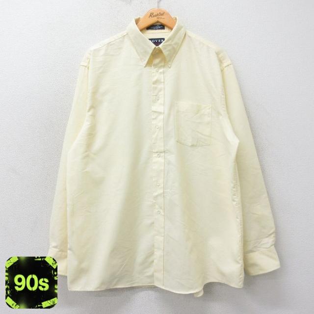 古着 アロー 長袖 シャツ メンズ 90年代 90s オックスフォード ロング丈