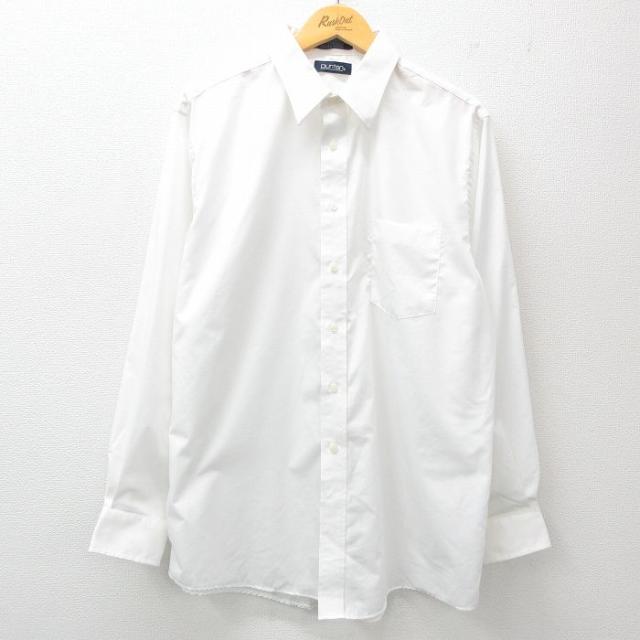 古着 ピューリタン 長袖 シャツ メンズ 00年代 00s ロング丈 白 ホワイ