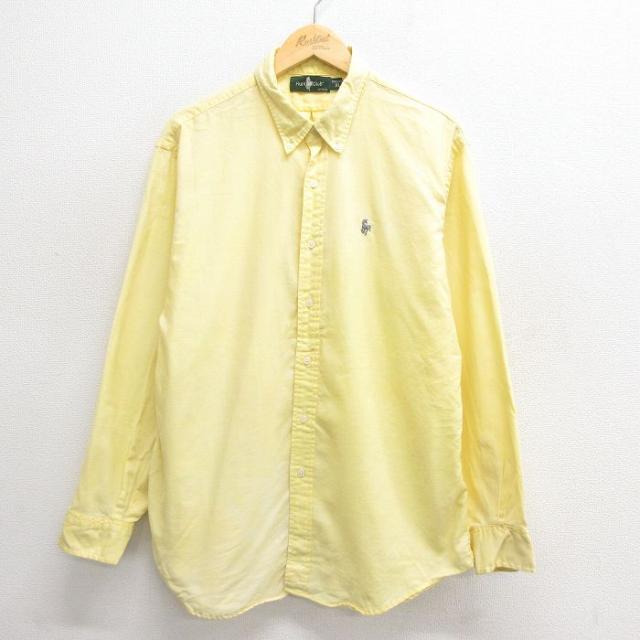 古着 JCペニー 長袖 シャツ メンズ 90年代 90s コットン ボタンダウン