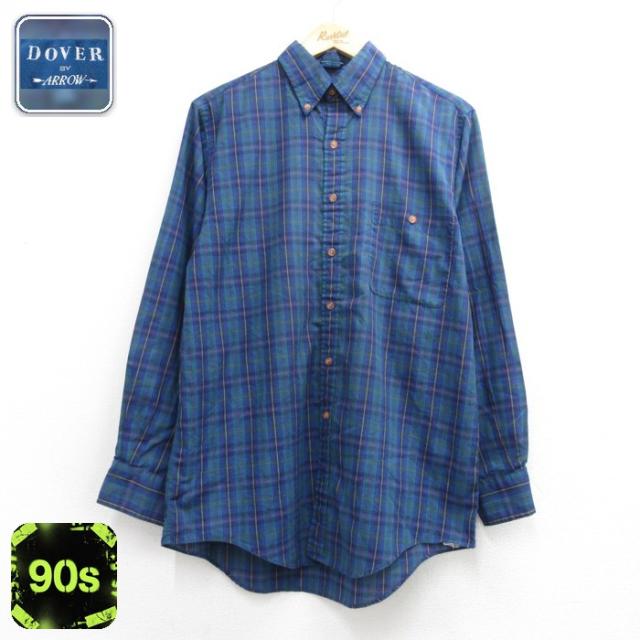 アロー 90s 長袖シャツ ブルータータンチェック L | 古着 26aug26