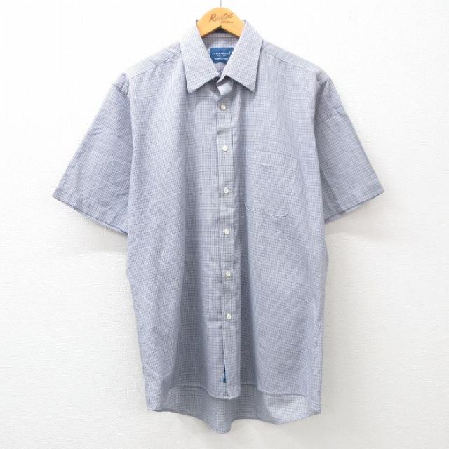 古着 タウンクラフト 半袖 シャツ メンズ 90年代 90s 紺系他 ネイビー