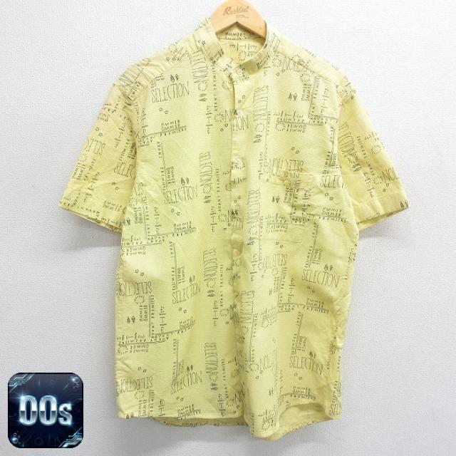 古着 半袖 シャツ メンズ 00年代 00s SELECTION 魚 スタンドカ