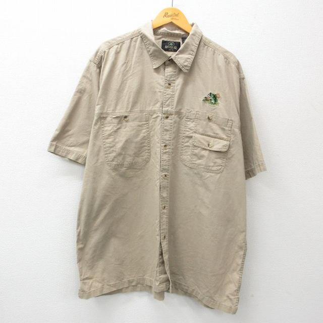 古着 レッドヘッド 半袖 シャツ メンズ 00年代 00s 魚 大きいサイズ ロ
