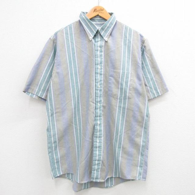 古着 アロー 半袖 シャツ メンズ 90年代 90s ボタンダウン USA製 薄