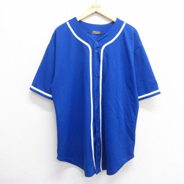 古着 半袖 ベースボール シャツ メンズ 90年代 90s ロング丈 USA製