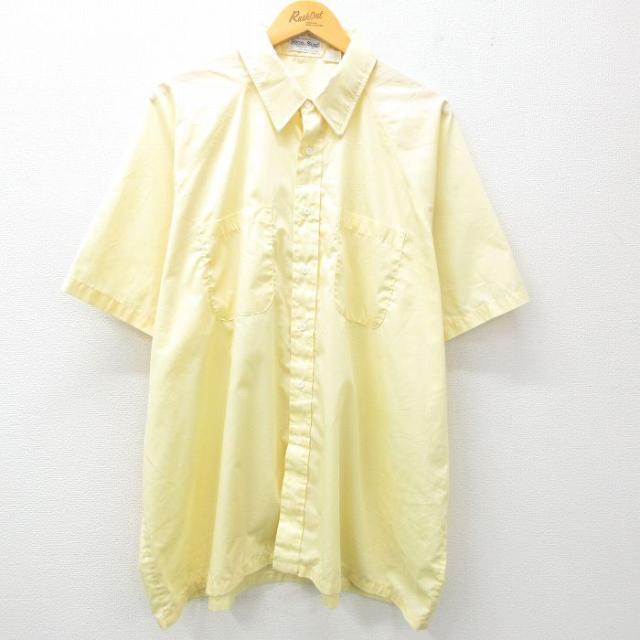 古着 キングサイズ 半袖 シャツ メンズ 80年代 80s 大きいサイズ ロング