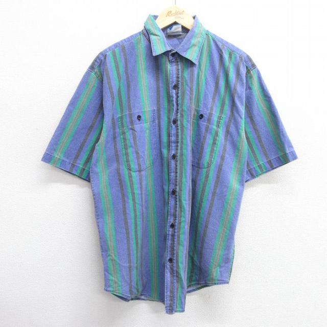 古着 TODAYS NEWS 半袖 シャツ メンズ 90年代 90s ロング丈 