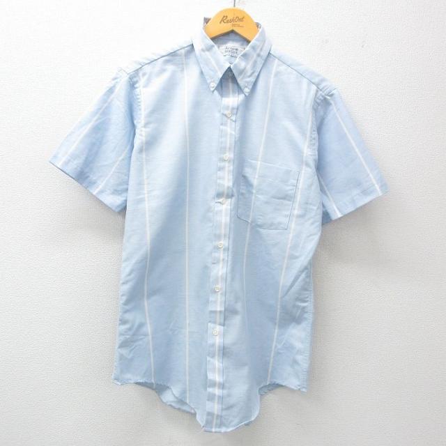 古着 アロー 半袖 シャツ メンズ 90年代 90s ロング丈 ボタンダウン U