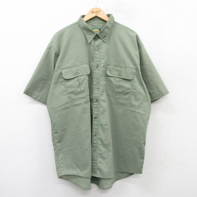 古着 カベラス 半袖 シャツ メンズ 00年代 00s 大きいサイズ ロング丈