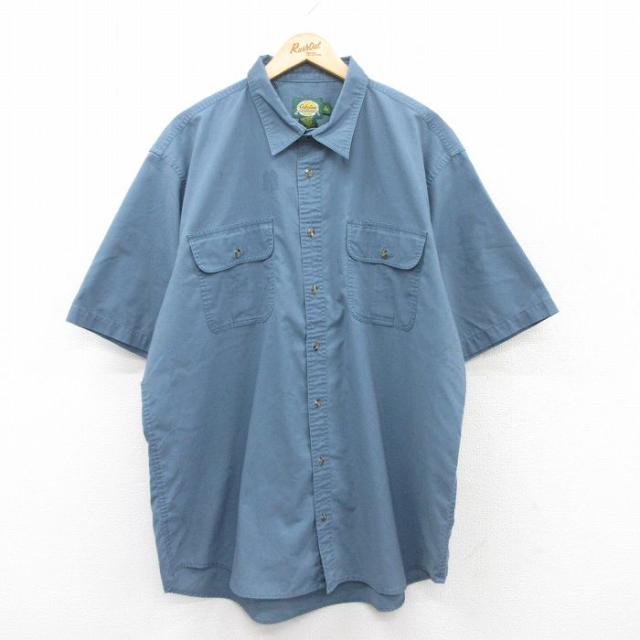 古着 カベラス 半袖 シャツ メンズ 00年代 00s 大きいサイズ ロング丈