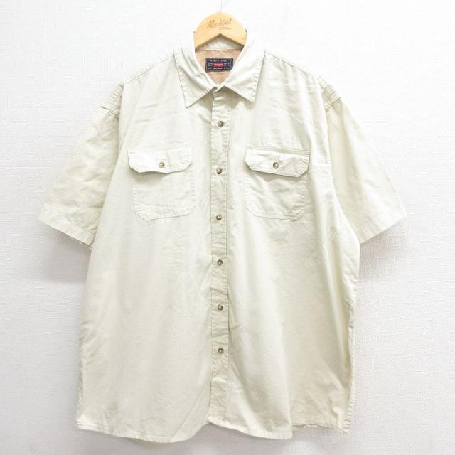 古着 ラングラー Wrangler 半袖 シャツ メンズ 大きいサイズ コットン