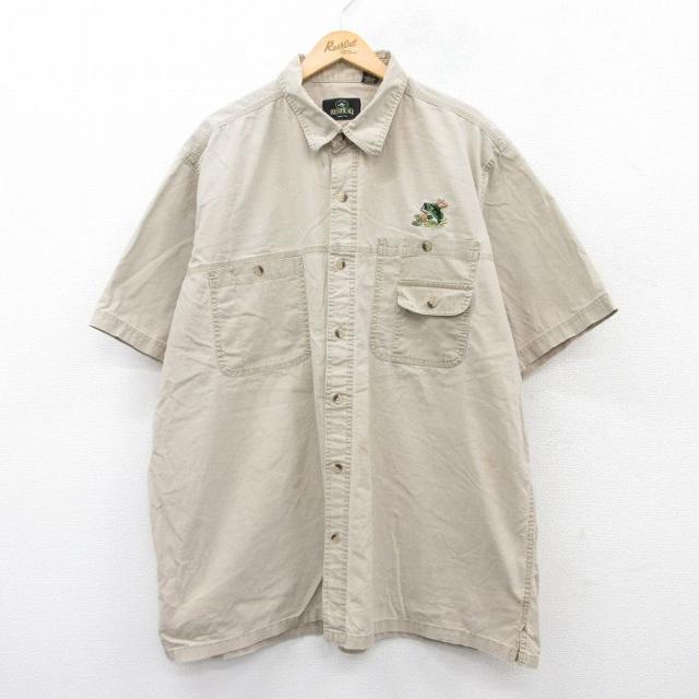 古着 レッドヘッド 半袖 シャツ メンズ 00年代 00s 魚 大きいサイズ ロ