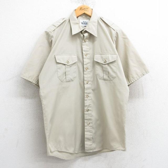 古着 ウールリッチ WOOLRICH 半袖 ワーク シャツ メンズ 80年代 8