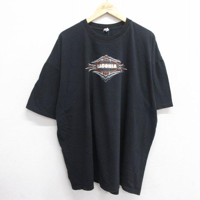 古着 半袖 Tシャツ メンズ ラコニア モーターサイクル 大きいサイズ コットン