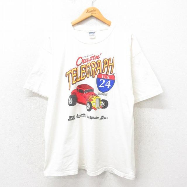 古着 半袖 ビンテージ Tシャツ メンズ 00年代 00s ホットロッド HOT