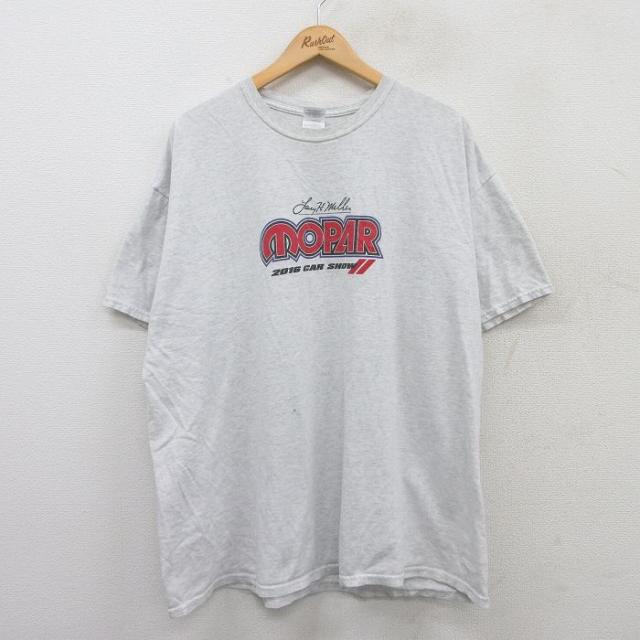 古着 半袖 Tシャツ メンズ 車 クラシックカー モパー 大きいサイズ クルーネ