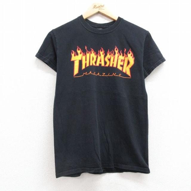 古着 スラッシャー 半袖 Tシャツ メンズ ビッグロゴ コットン クルーネック