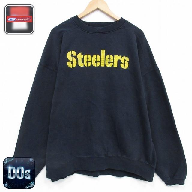 古着 リーボック 長袖 スウェット メンズ 00年代 00s NFL ピッツバー