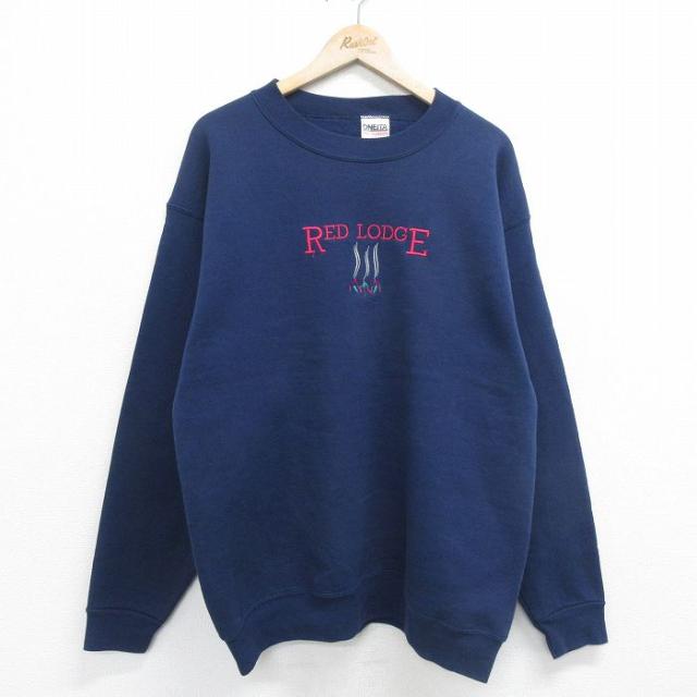 古着 オニータ ONEITA 長袖 スウェット メンズ 90年代 90s RED