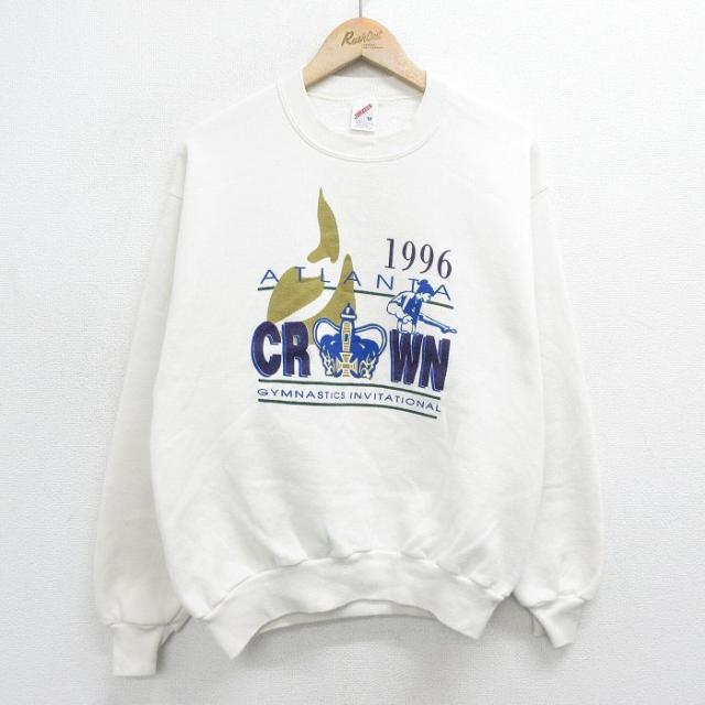 古着 ジャージーズ 長袖 スウェット メンズ 90年代 90s 体操 アトランタ
