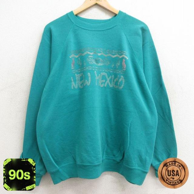 古着 ヘインズ Hanes 長袖 スウェット メンズ 90年代 90s メキシコ