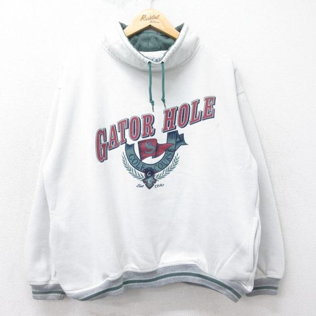 古着 長袖 スウェット メンズ 90年代 90s GATOR HOLE モックネ