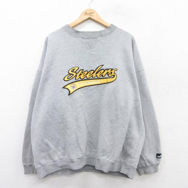 古着 プーマ puma 長袖 スウェット メンズ 00年代 00s NFL ピッ