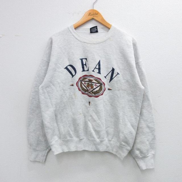 古着 ジャンスポーツ 長袖 スウェット メンズ 90年代 90s DEAN クル
