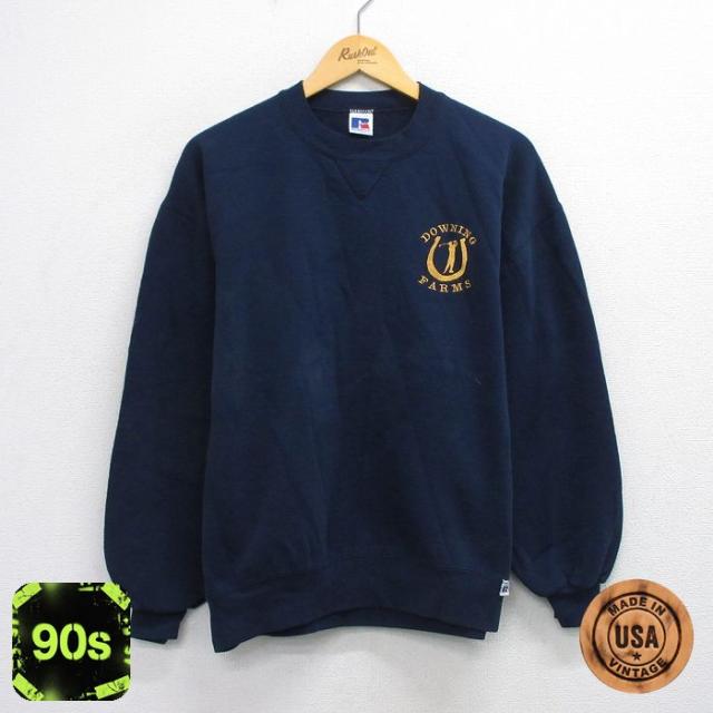 古着 ラッセル 長袖 スウェット メンズ 90年代 90s ゴルフ クルーネック