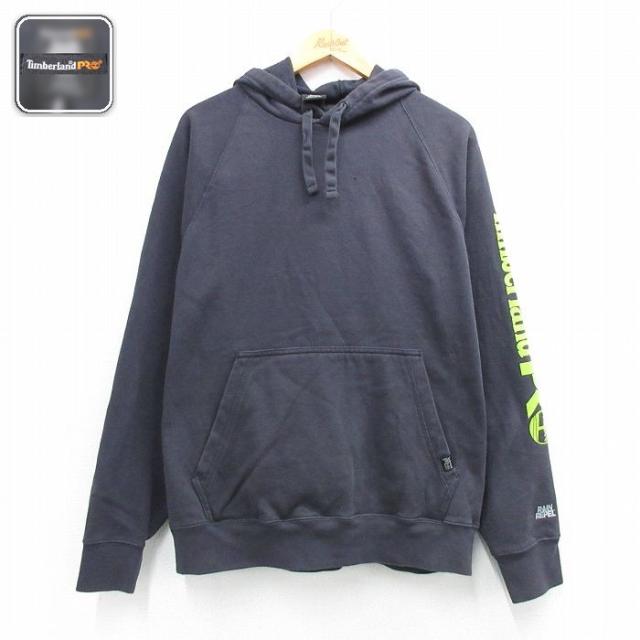 古着 ティンバーランド 長袖 スウェット パーカー メンズ ビッグロゴ RAIN