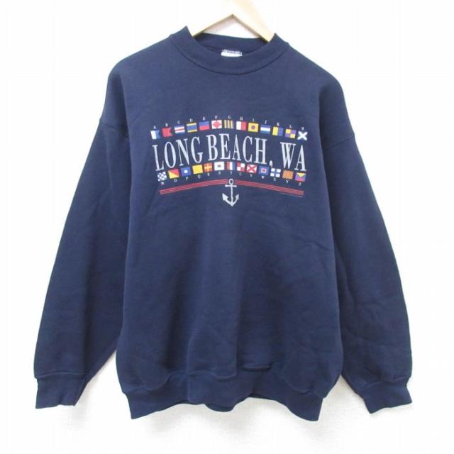 古着 TULTEX 長袖 スウェット メンズ 90年代 90s ロングビーチ ク
