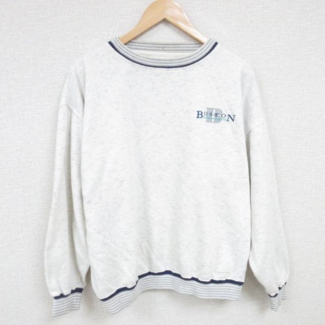 古着 長袖 スウェット メンズ 90年代 90s ボストン マサチューセッツ ク