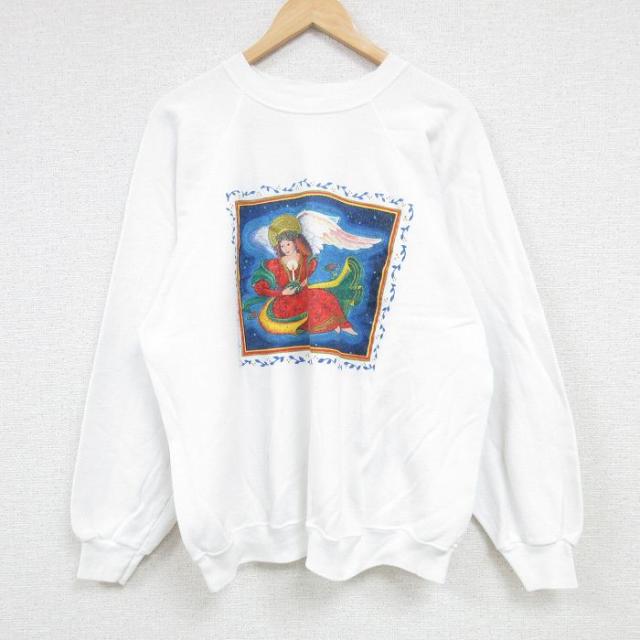 古着 ヘインズ Hanes 長袖 スウェット メンズ 90年代 90s 女神 ア