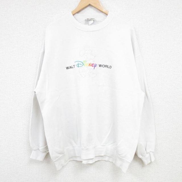 古着 長袖 スウェット メンズ 00年代 00s ディズニー DISNEY ミッ
