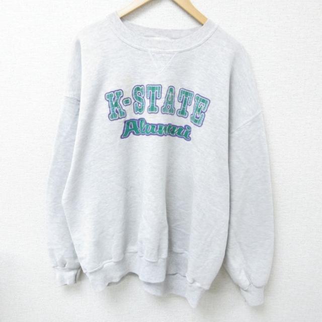 古着 ラッセル 長袖 スウェット メンズ 90年代 90s K STATE 大き