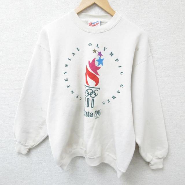 古着 ヘインズ Hanes 長袖 スウェット メンズ 90年代 90s アトラン