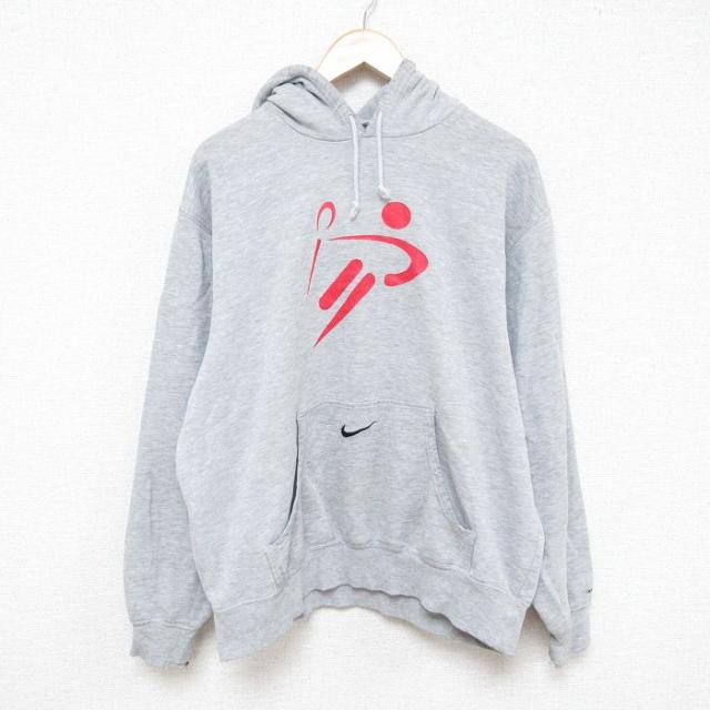 古着 ナイキ NIKE 長袖 スウェット パーカー メンズ 00年代 00s ワ