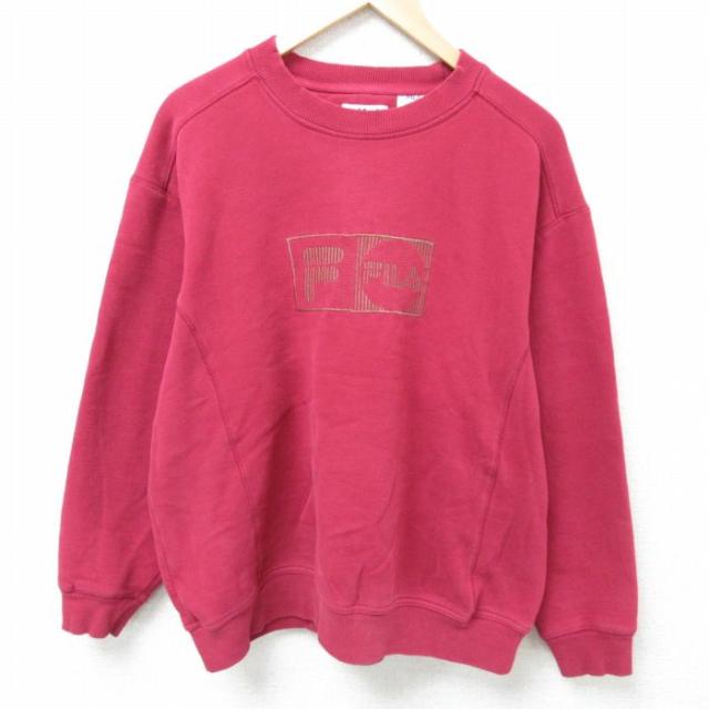 古着 フィラ FILA 長袖 スウェット メンズ 00年代 00s ビッグロゴ