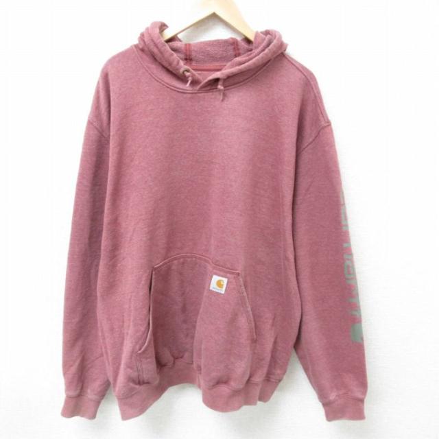 古着 カーハート Carhartt 長袖 スウェット パーカー メンズ ビッグロ