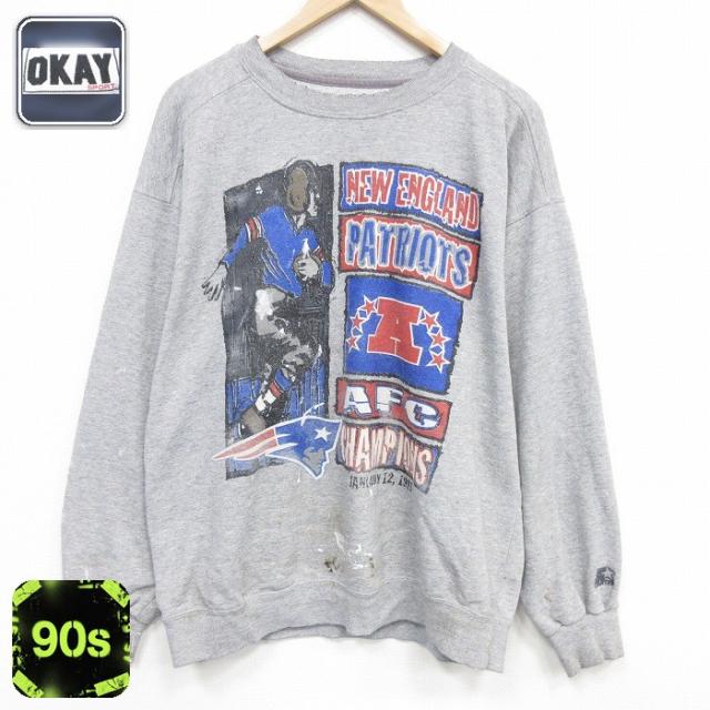 古着 スターター 長袖 スウェット メンズ 90年代 90s NFL ニューイン