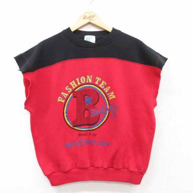 古着 ビューグルボーイ 半袖 スウェット メンズ 90年代 90s ビッグロゴ