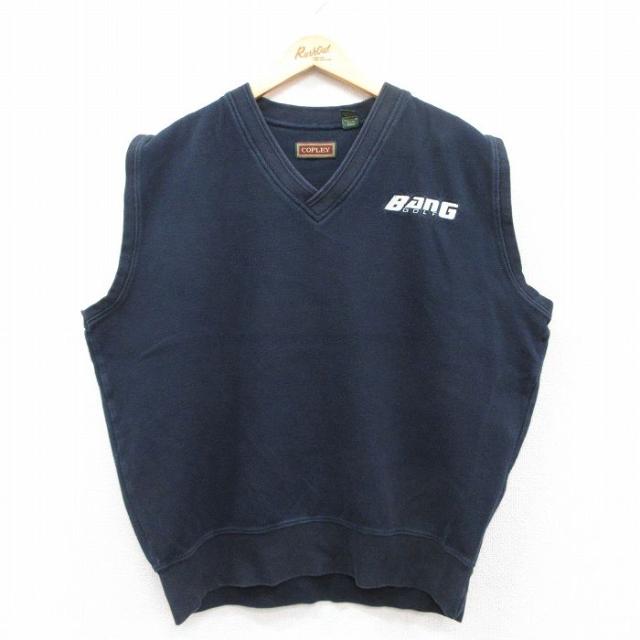 古着 ノースリーブ スウェット メンズ 00年代 00s BANG ゴルフ 大き
