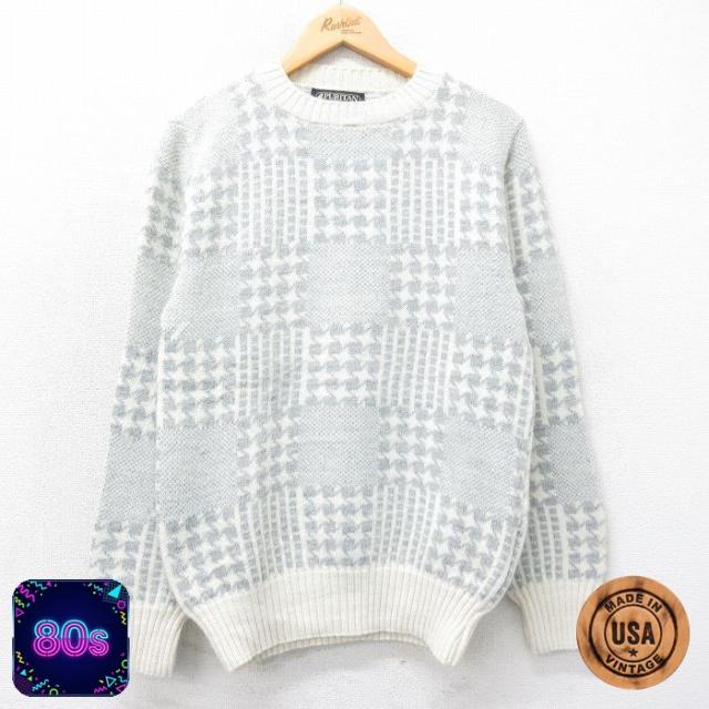 古着 ピューリタン 長袖 セーター メンズ 80年代 80s クルーネック US