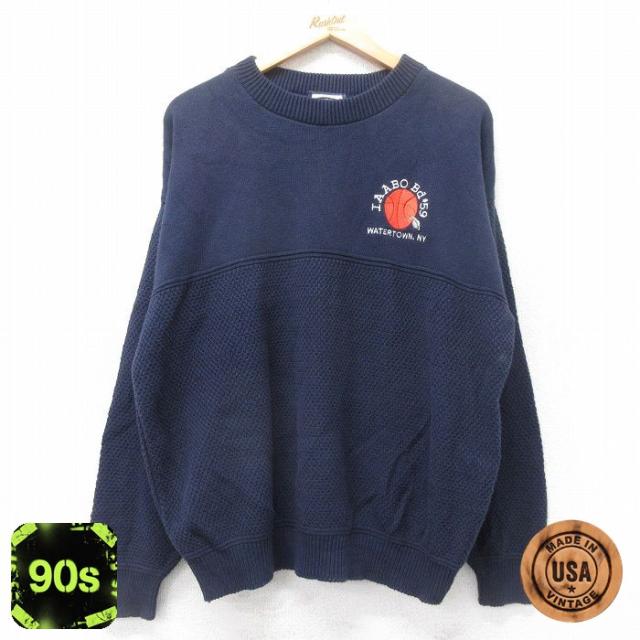 古着 リー Lee 長袖 セーター メンズ 90年代 90s バスケットボール 